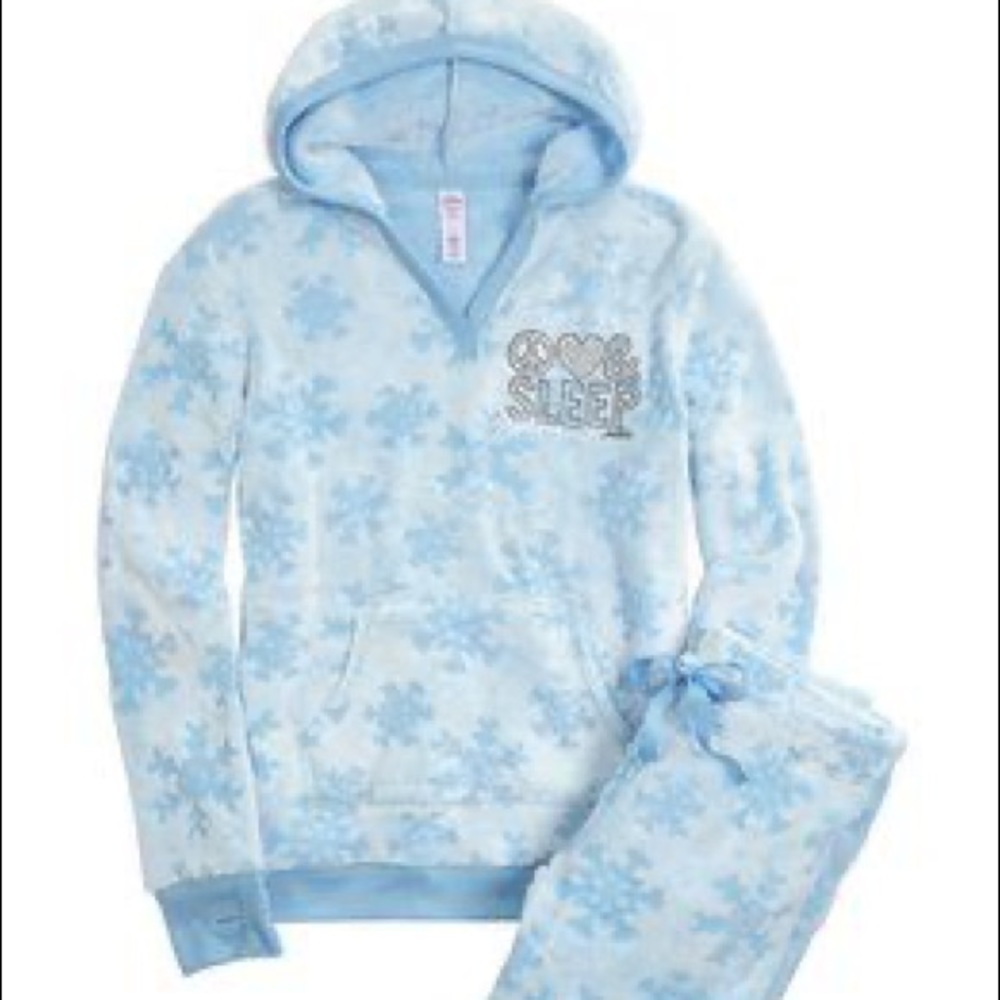Justice Hooded Fleece Pajama Set